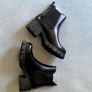 Madden Girl boot, Black, Size 8.5, color Black Peri